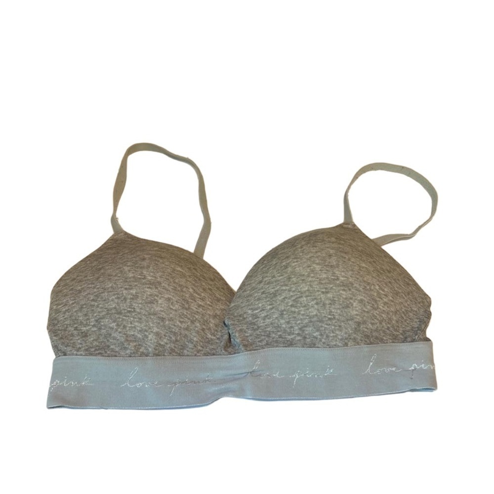 Victoria’s Secret Love Pink Bra Gray
